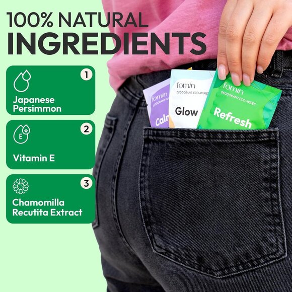 Travel Deodorant Wipes - 50 Count - Variety Pack - pH Balanced, Hypoallergenic M - Picture 4 of 6